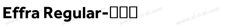 Effra Regular字体转换